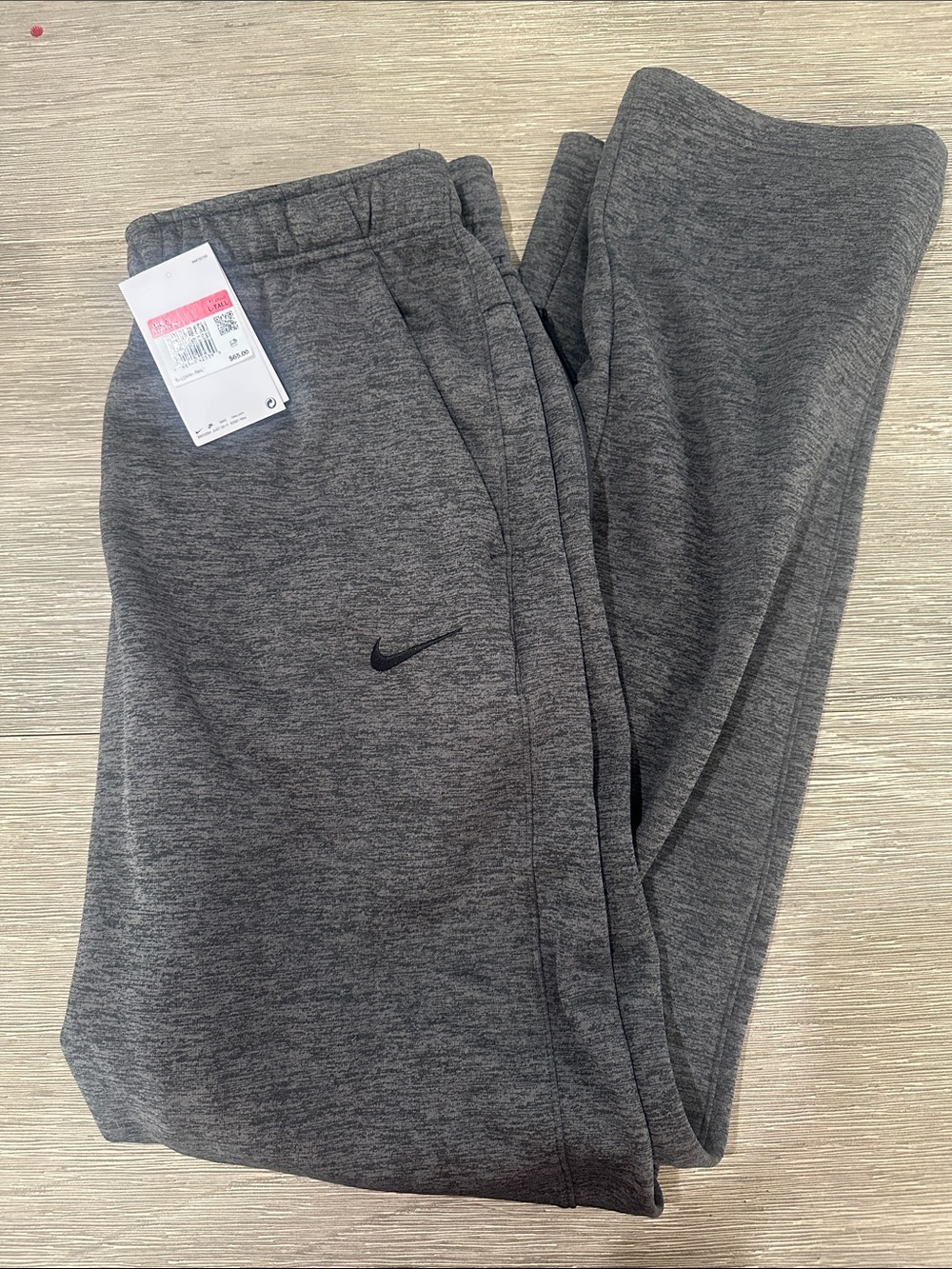 Nike Mens Black/ Gray Dri-FIT Sweatpants